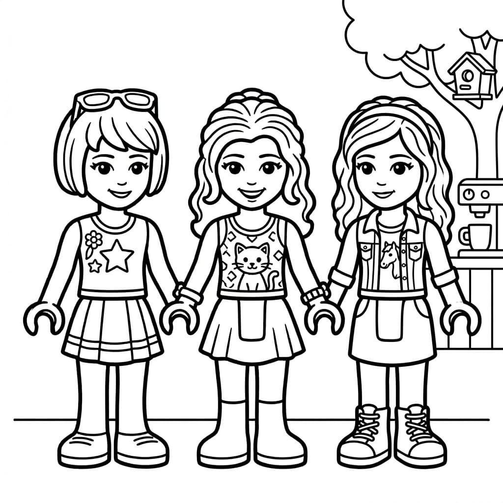 تلوين بسيط لأصدقاء ليغو تلوين