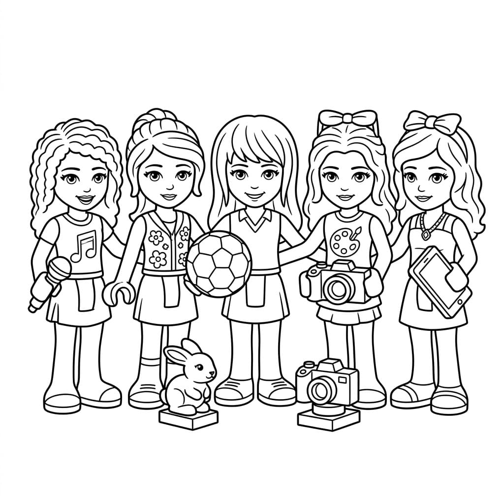 تلوين أصدقاء ليغو البسيط تلوين