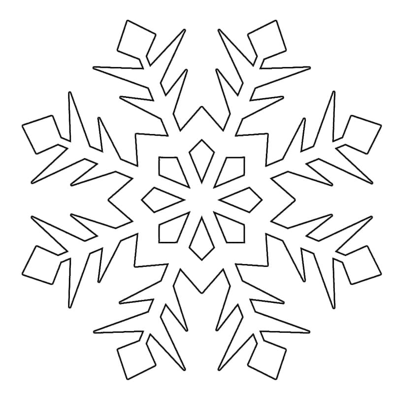 طباعة ندفة الثلج تلوين