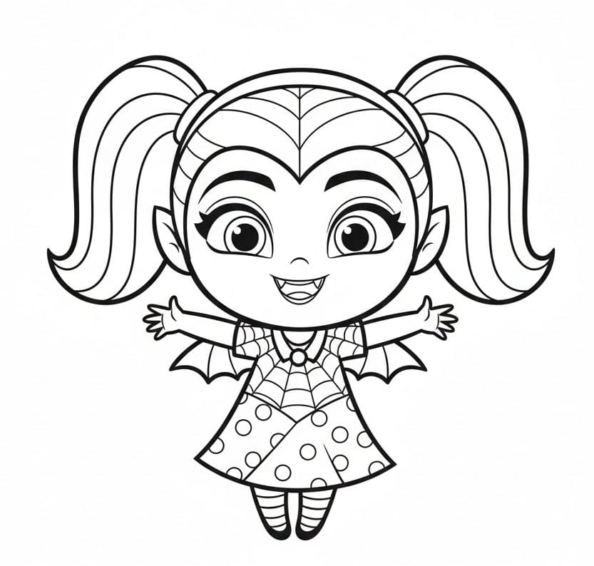 طفلة فامبيرينا تلوين