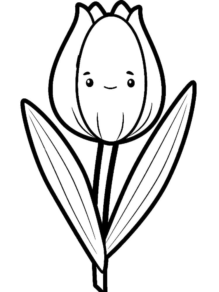 زهرة التوليب الرائعة تلوين