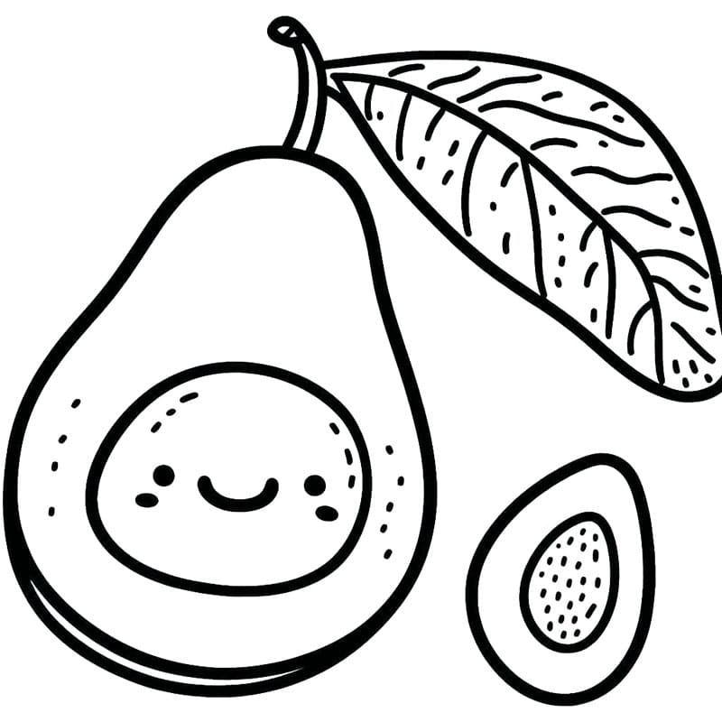 أفوكادو لطيف للغاية تلوين