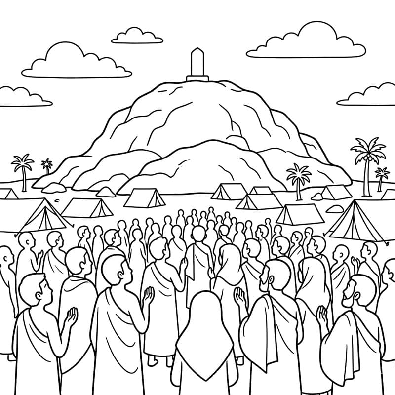 دعاء يوم عرفة تلوين