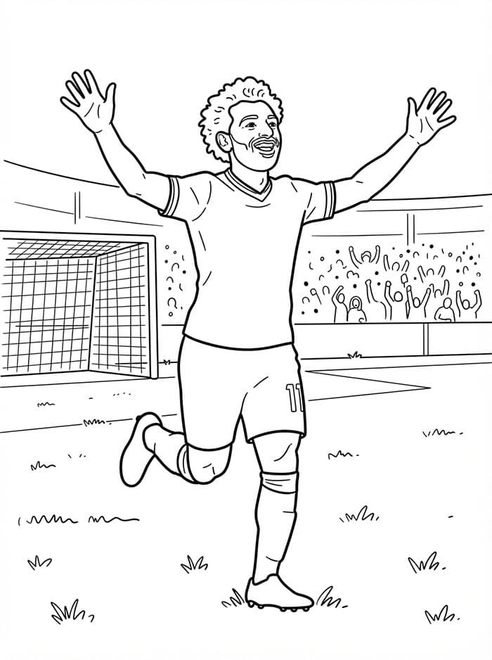 احتفال محمد صلاح تلوين