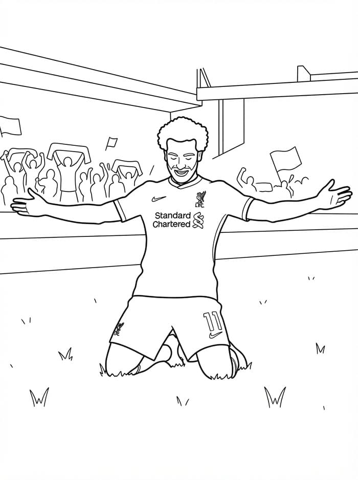 انزلاق الركبة لمحمد صلاح تلوين