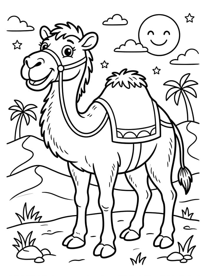 الجمل العربي السعيد تلوين