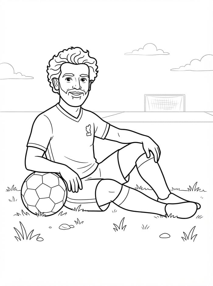 محمد صلاح جالس تلوين