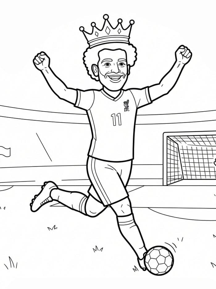 محمد صلاح كينغ تلوين