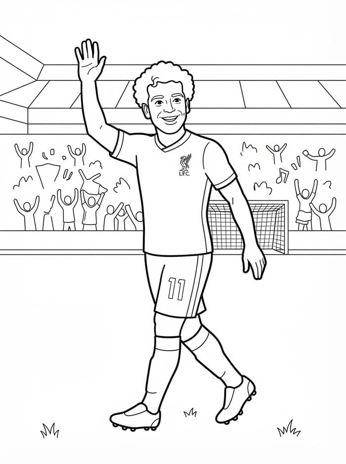 محمد صلاح يلوّح تلوين