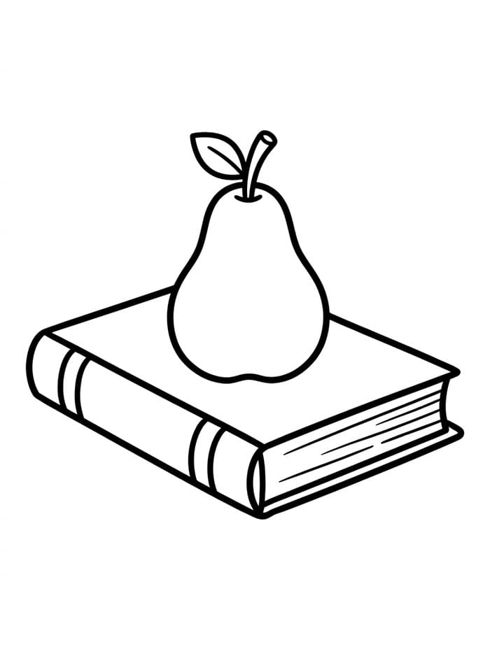 كمثرى على كتاب تلوين